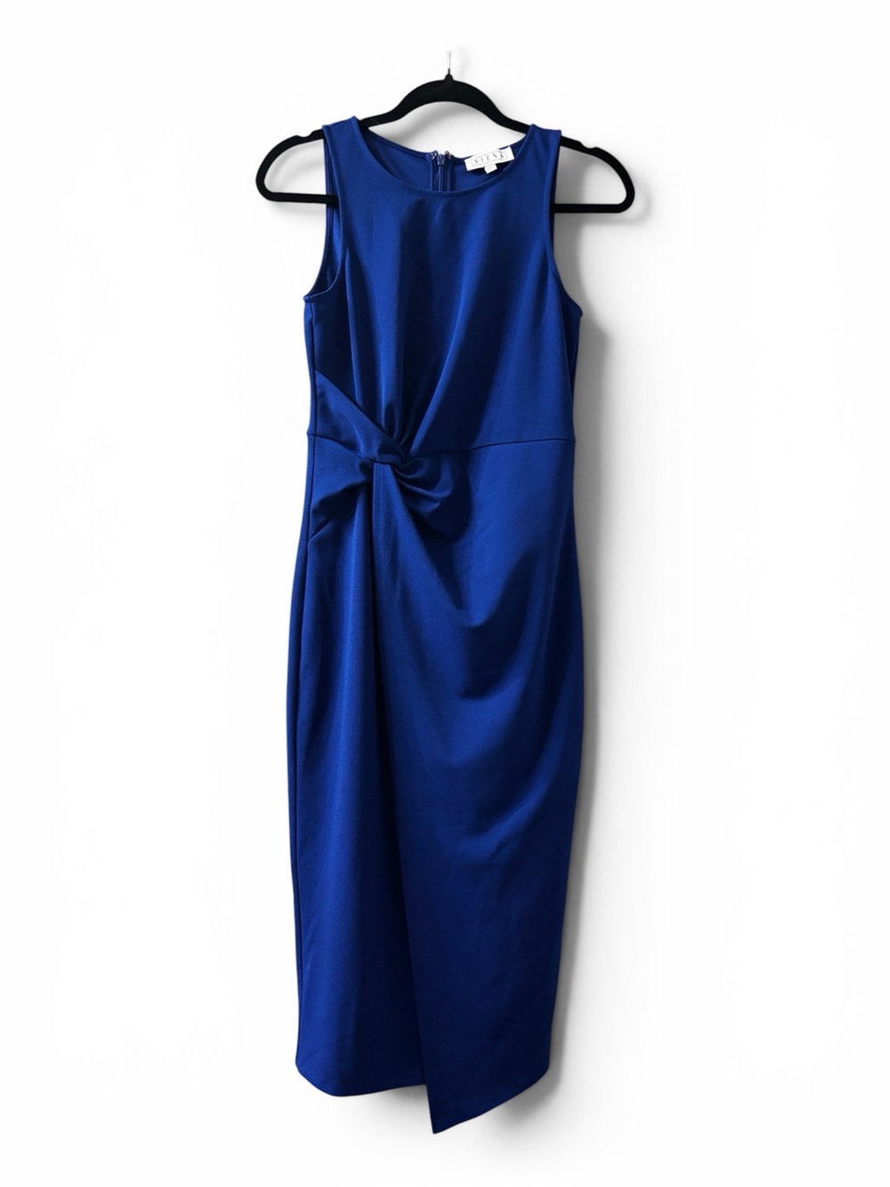 Siena Studio Royal Blue Knot-Detail Midi Dress